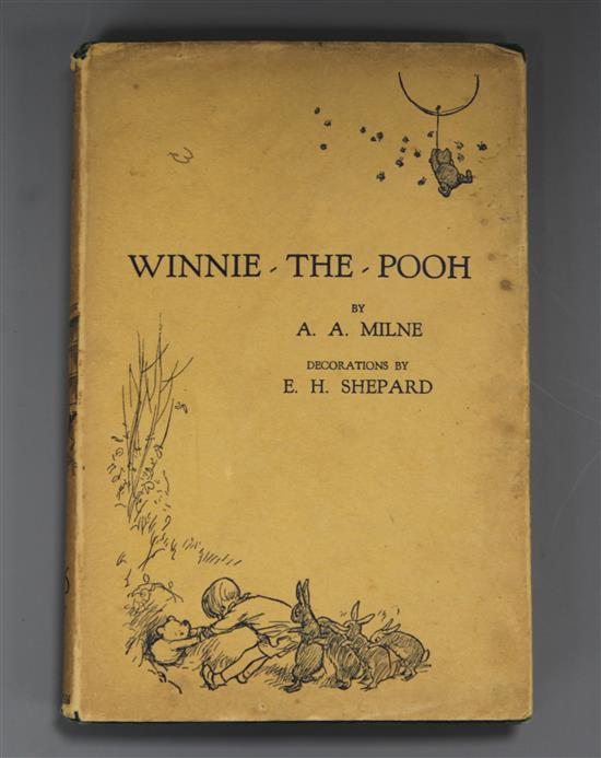 Milne, A.A. - Winnie The Pooh, 4th edition, 8vo, cloth with dj, London 1927